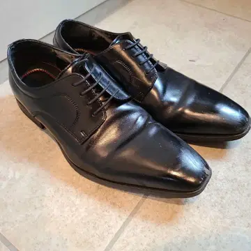 블랙 가죽 드레스 신발