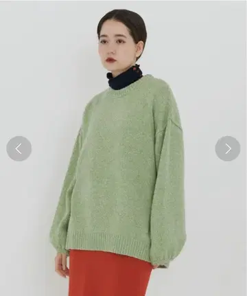 TINA:JOJUN 라이트 그린 오버 사이즈 니트