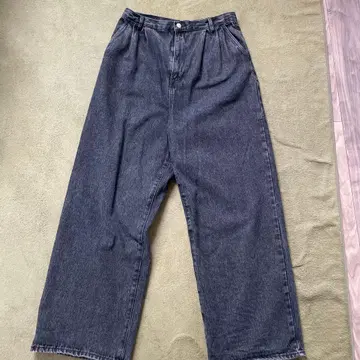 블랙 데님 팬츠 L 사이즈