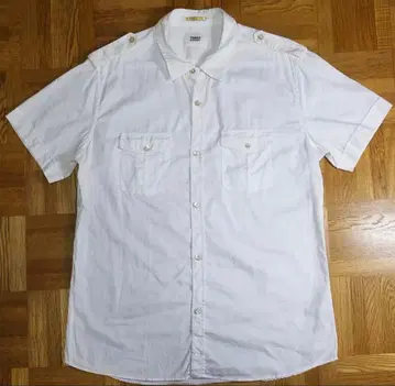 TAKEO KIKUCHI 반팔 셔츠 화이트 파이롯트 셔츠