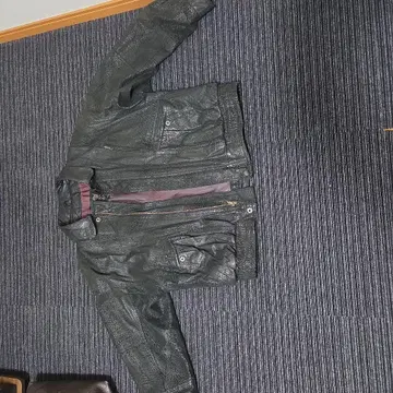 BYRNES & BAKER 블랙 가죽 자켓