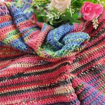 오팔 털실 담요