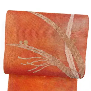 후쿠로 오비 여름용 샤 추상 반딧불이 무늬 기모노 072t