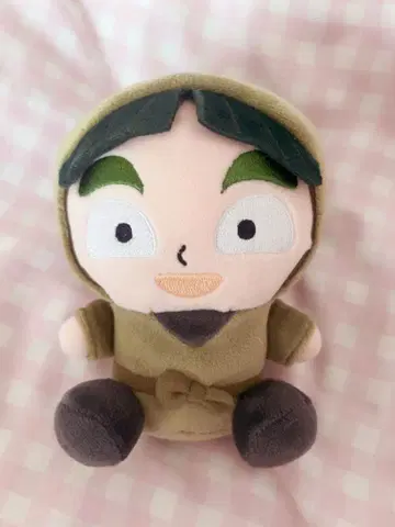 닌타마 란타로 카미사키 사몬 앉은 봉제 인형