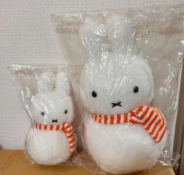 미피 눈사람 봉제 인형 마스코트 체인 2개 세트