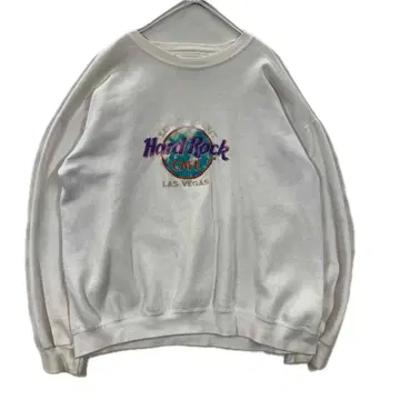 하드 록 카페 라스베가스 자수 로고 맨투맨 XL