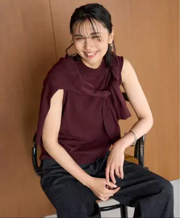 버건디 가디건 세트