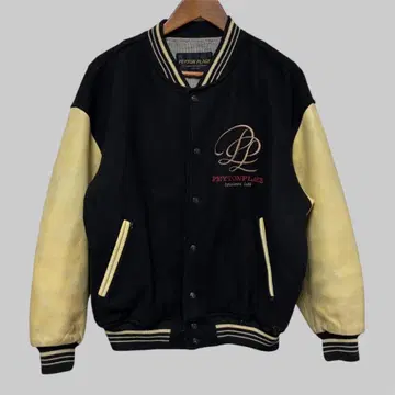 90s~00s 페이튼 플레이스 바시티 자켓 소매 가죽