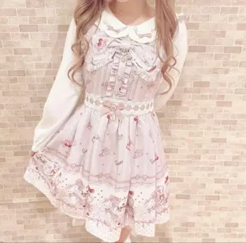 Whip Bear Home Cafe 패턴 원피스