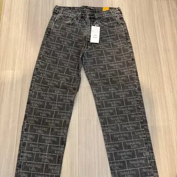 FR2 Smoking kills 데님 팬츠 블랙 가격 인하 대응