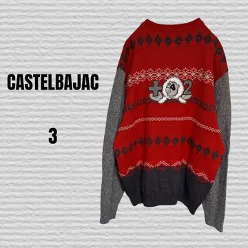 [ CASTELBAJAC ] 니트 스웨터 골프 3 L