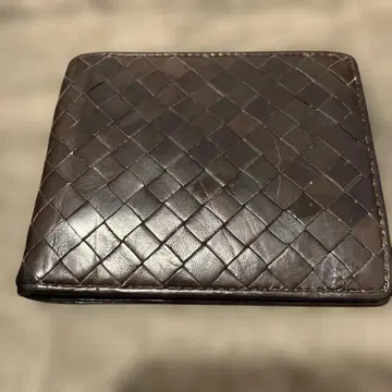 다크 브라운 가죽 접이식 지갑
