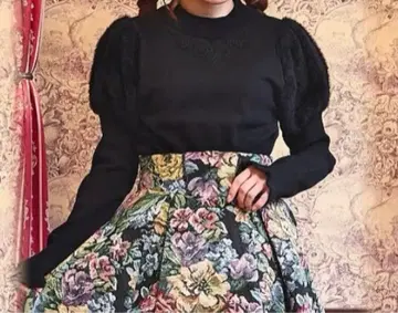 새상품 시마무라 쿠루미 콜라보 노엘 드 메모와르 니트 블랙 5L