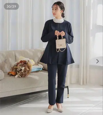 고베 레터스 세레모니 페플럼 자켓 셋업 졸업식 입학식 졸업식