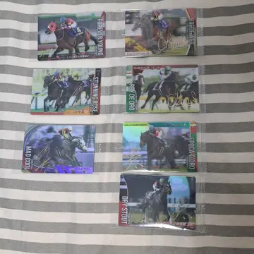 서러브레드 호스 컬렉션 금박 사인 포함 7매 세트