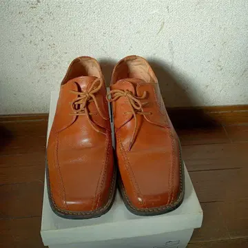 Valentini Vasari 오렌지 가죽 드레스 슈즈