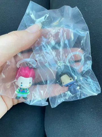 애니메이션 캐릭터 키링 2개 세트