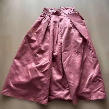 아메리 새틴지 플레어 스커트