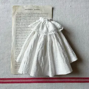 화이트 코튼 레이스 원피스 브라이스 아웃핏 핸드메이드