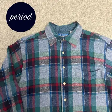 P2865 90s PENDLETON 체크 울 셔츠 USA 제조