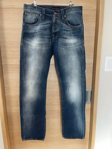 스트레이트 데님 W32 R32 다크 블루