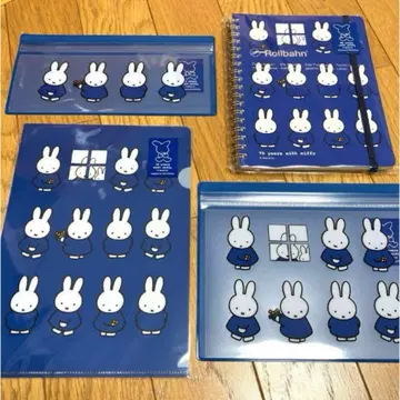 미피전 롤바른 캐러멜 지퍼 케이스 클리어 파일 4점