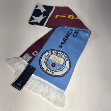 새상품 미사용 맨체스터 FC BARCELONA 머플러 현지 구매