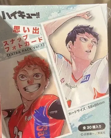 하이큐 추억 스냅 포토 카드 미개봉