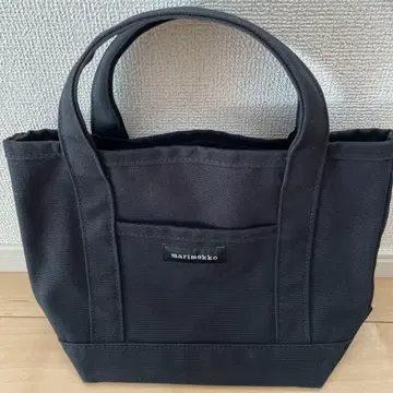 마리메꼬 핸드백 미니 토트백 캠퍼스 코튼 로고