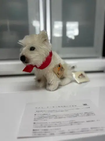 KOSEN 화이트 개 봉제 인형 [새상품급]