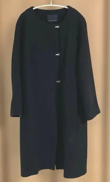 개럴개런트 Domani 콜라보 노카라 코트 네이비