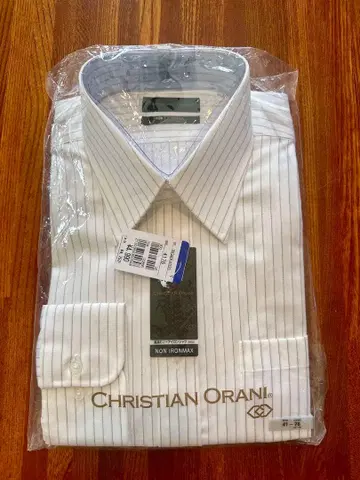 다리미질 불필요 긴팔 와이셔츠