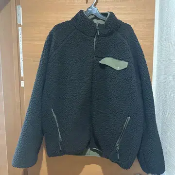 빅 실루엣 리버서블 보아 플리스