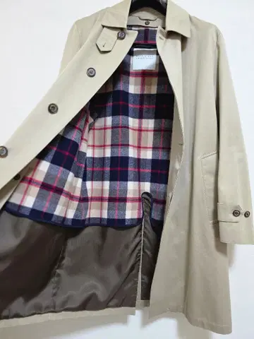 매킨토시 스텐카라 코트 체크 라이너