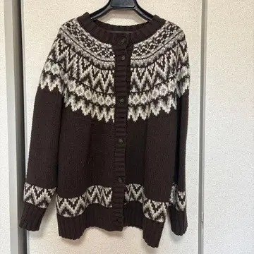 FREAK'S STORE 페어아일 패턴 가디건