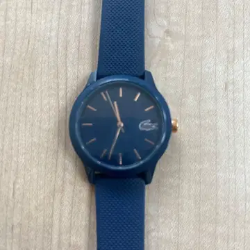 Lacoste 네이비 시계 골드 버클