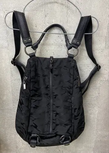 이아파피요네 3way 백팩 핸드백 나일론 가죽 블랙