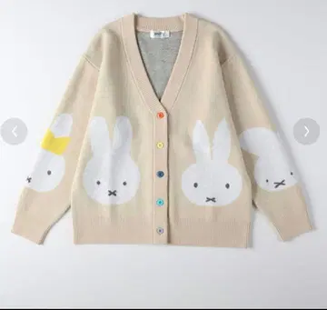 미피 가디건 70주년 한정판 디자인 라이트온 라이트 베이지