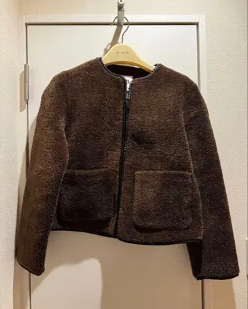 ZARA 브라운 플리스 자켓