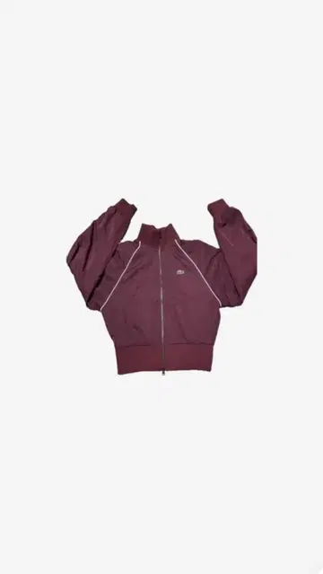 Lacoste 숏 트랙 자켓 (버건디)