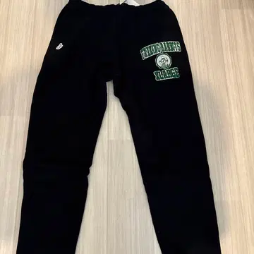 FR2 X-LARGE 콜라보 블랙 스웨트 팬츠