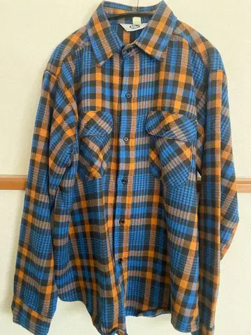 70년대 USA제 Mr. Leggs 빈티지 체크 플란넬 셔츠 플란넬