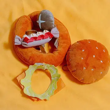 옷 갈아입기 봉제 인형 20cm 용 햄버거 세트