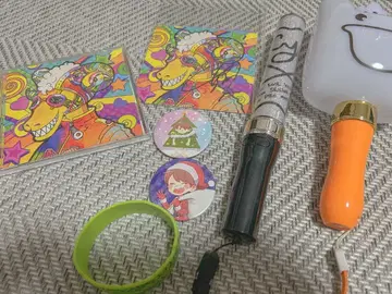 메이짱 굿즈 펜라이트, 밴딩, CD, 캔뱃지