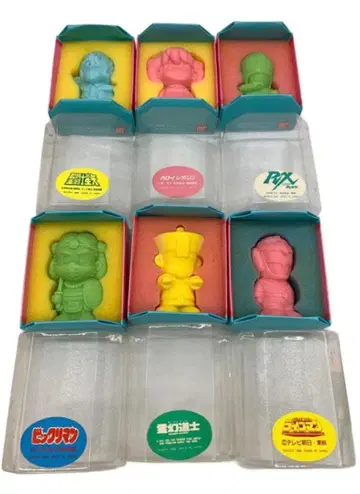 클로버 비누 애니메이션 랜드 캐릭터 비누 6체 세트 레트로 취미