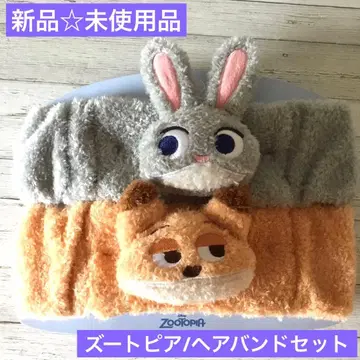 [ 새상품 미사용품 ] 주토피아/주디&닉 헤어밴드SET