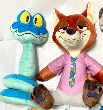 디즈니 주토피아2 L 봉제 인형 닉 와일드 게리