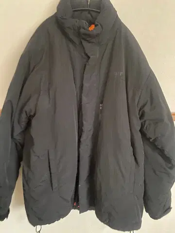 HUF 패딩 자켓 블랙/오렌지