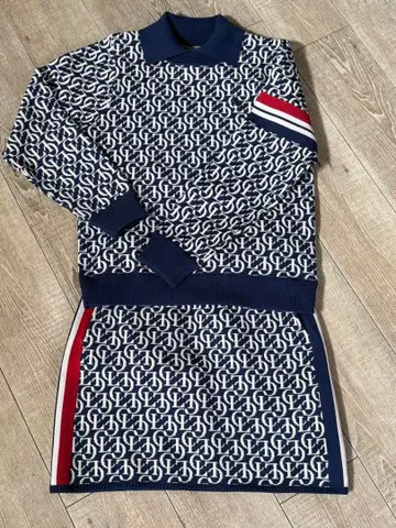 oclunk 여성용 골프 의류 니트 셋업