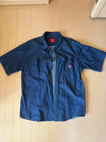 Dickies 다크 블루 셔츠 4L